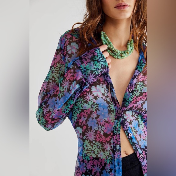 Free People Mathilda Button down - Picture 1 of 6